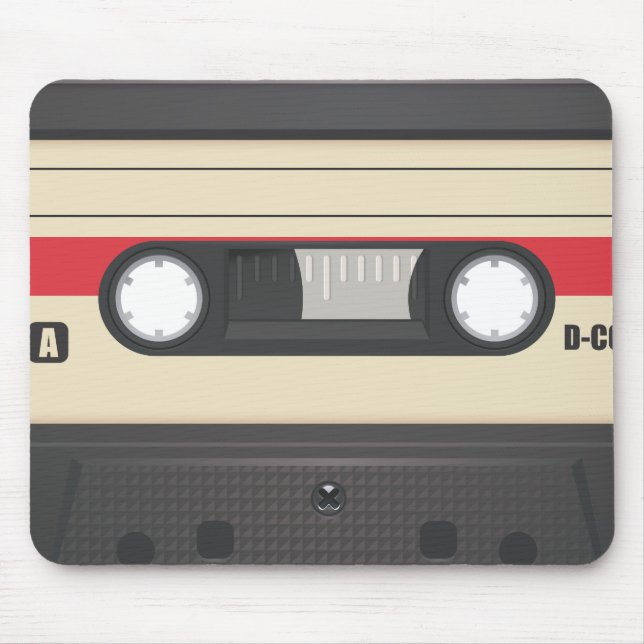 Casette Tape - Sunset Red Mousepad (Vorne)