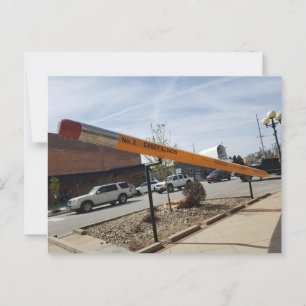 Casey, Illinois, der größte Bleistift der Welt Postkarte