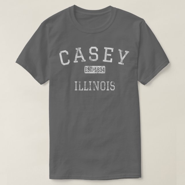 Casey Illinois IL Vintag T-Shirt (Design vorne)