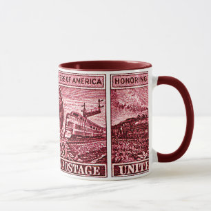 Casey Jones Eisenbahningenieur Briefmarke 1950 Tasse