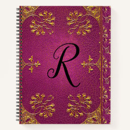 Casgraine Old Book Style Monogram Notizbuch