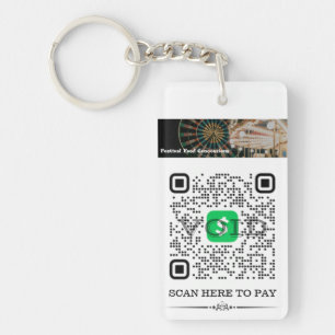 Cash App & Venmo QR Code Personalisierter Schlüsse Schlüsselanhänger