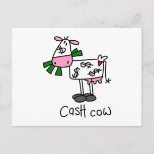 Cash Cow T-Shirts und Geschenke Postkarte