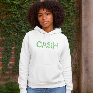 Cash Money Word Green Finanzen Hoodie