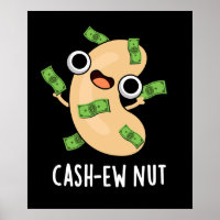 Cash-New Nut Nut Funny Cashew Nut Pun Dark BG