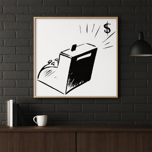 Cash Register Poster