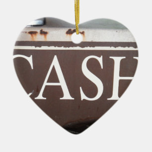 CASH Tower Truck Vintage Car Sign Keramik Ornament