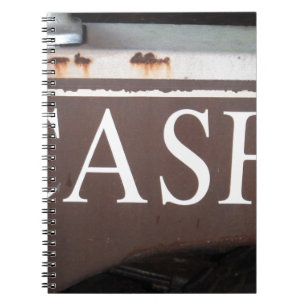 CASH Tower Truck Vintage Car Sign Notizblock