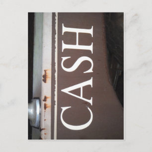 CASH Tower Truck Vintage Car Sign Postkarte
