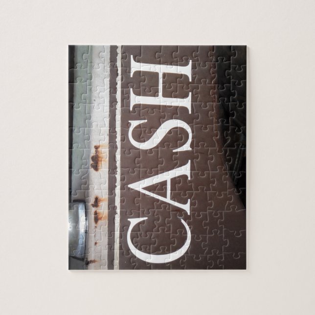 CASH Tower Truck Vintage Car Sign Puzzle (Vertikal)