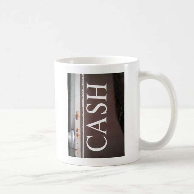CASH Tower Truck Vintage Car Sign Tasse (Rechts)