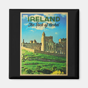 Cashel-Rock in Vintag Irland Magnet