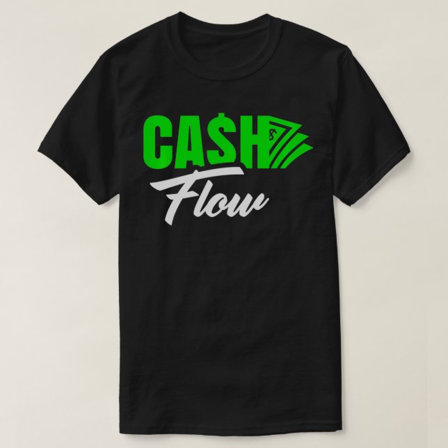Cashflow Unternehmer Investor Finance Crypto Busi T-Shirt (Design vorne)