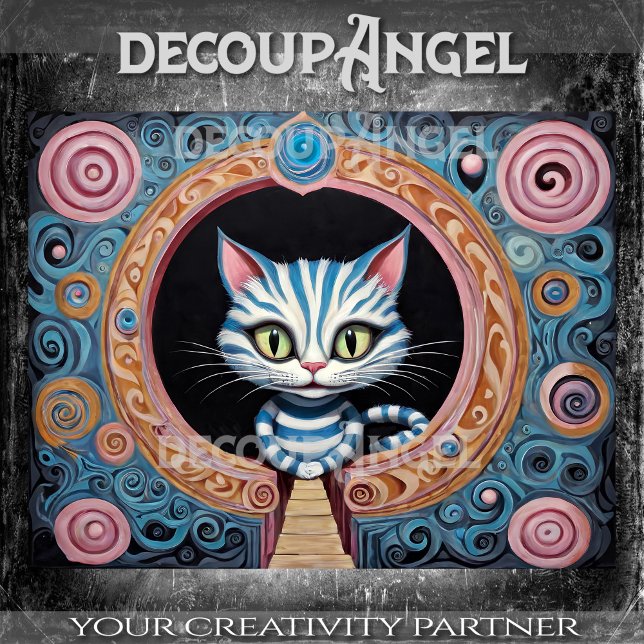 Cashire Cat #2 Decoupage Seidenpapier (Von Creator hochgeladen)