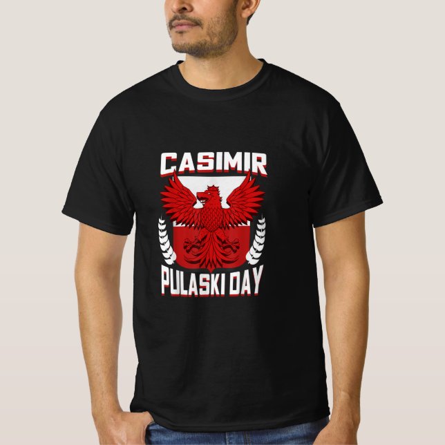 Casimir Pulaski Tag Polnisch T-Shirt (Vorderseite)