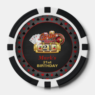 Casino 21. Geburtstag Poker Chip