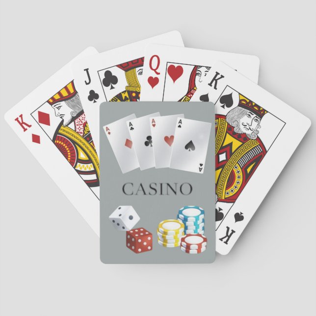 Casino Ace Poker Spielspazierweg 8 Spielkarten (Rückseite)