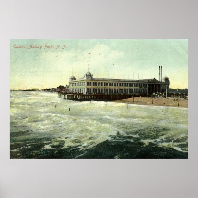 Casino, Asbury Park NJ 1910 Poster (Vorne)