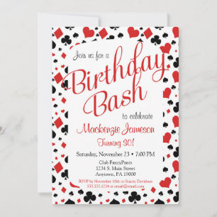 Casino Birthday Einladung Poker Vegas Game Party