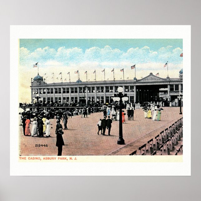 Casino Boardwalk, Asbury Park, NJ, Poster (Vorne)