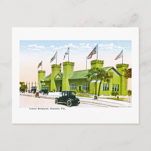 Casino Burgoyne, Daytona, Florida Postkarte (Vorderseite)