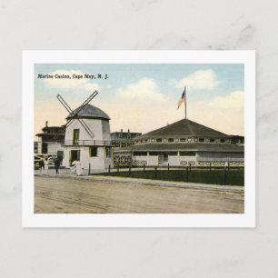 Casino, Cape May, New Jersey Vintage Postkarte