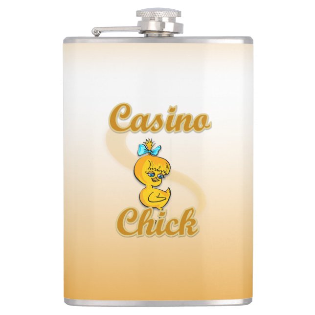 Casino Chick Flachmann (Vorderseite)