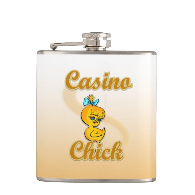 Casino Chick Flachmann (Vorderseite)