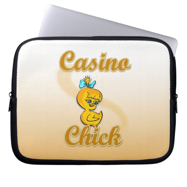 Casino Chick Laptopschutzhülle (Vorderseite)