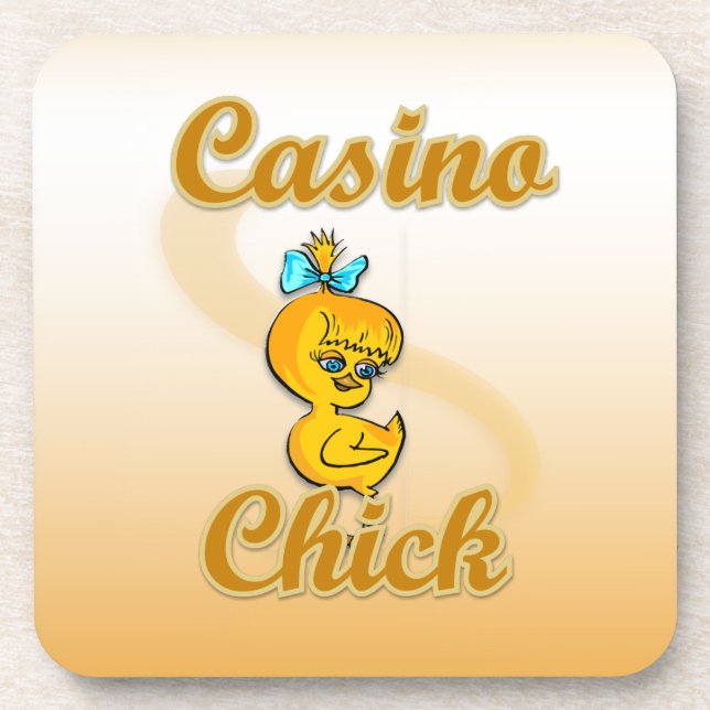 Casino Chick Untersetzer (Vorderseite)