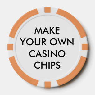 CASINO-CHIPS für Personalisierte ORANGE-POKER Pokerchips