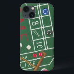 Casino Craps Tisch mit Chips und Würfeln iPhone 13 Hülle<br><div class="desc">Vergewissern Sie sich,  dass Lady Luck mit diesem Bild eines Craps-Tisches von Chariklia Zarris auf Ihrer Seite ist. Die Würfel wurden geworfen und werden zusammen mit allen verlierenden Wetten gesammelt. Legen Sie diese Handlung gefüllt Druck auf Ihre Wand heute!</div>