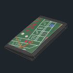 Casino Craps Tisch mit Chips und Würfeln Trifold Geldbörse<br><div class="desc">Vergewissern Sie sich,  dass Lady Luck mit diesem Bild eines Craps-Tisches von Chariklia Zarris auf Ihrer Seite ist. Die Würfel wurden geworfen und werden zusammen mit allen verlierenden Wetten gesammelt. Legen Sie diese Handlung gefüllt Druck auf Ihre Wand heute!</div>