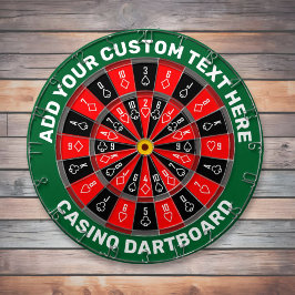 Casino-Dartboard mit benutzerdefiniertem Text Dartscheibe
