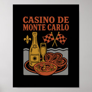 Casino De Monte Carlo Souvenir Monaco Essen Und Re Poster