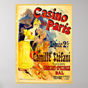 Casino de Paris by Jules Cheret, Vintage Poster