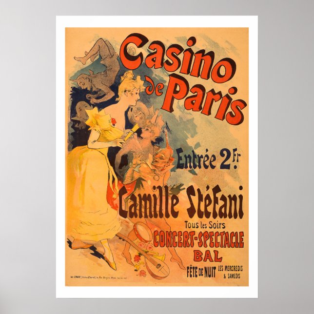 Casino de Paris Vintag Art Poster (Vorne)