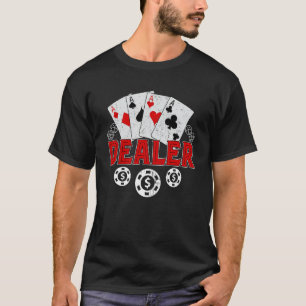 Casino Dealer Halloween Kostüme Shirt Poker Gambli
