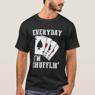 Casino Dealer Poker Spieler Glücksspiel Täglich BI T-Shirt