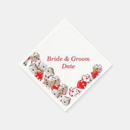 Casino Dice Wedding Paper Napkins Serviette