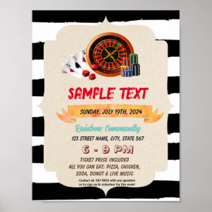 Casino-Flyer Poster