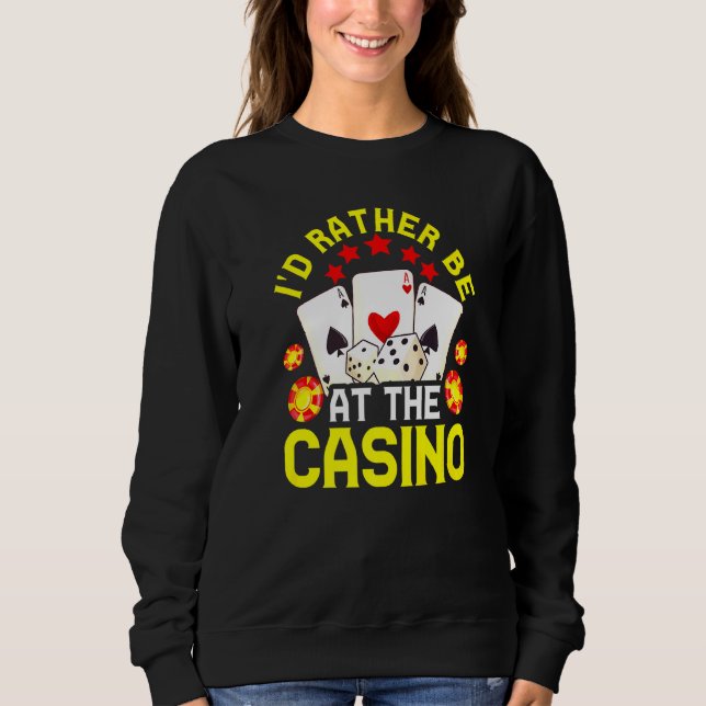 Casino for Men Cool Gambler Premium Sweatshirt (Vorderseite)