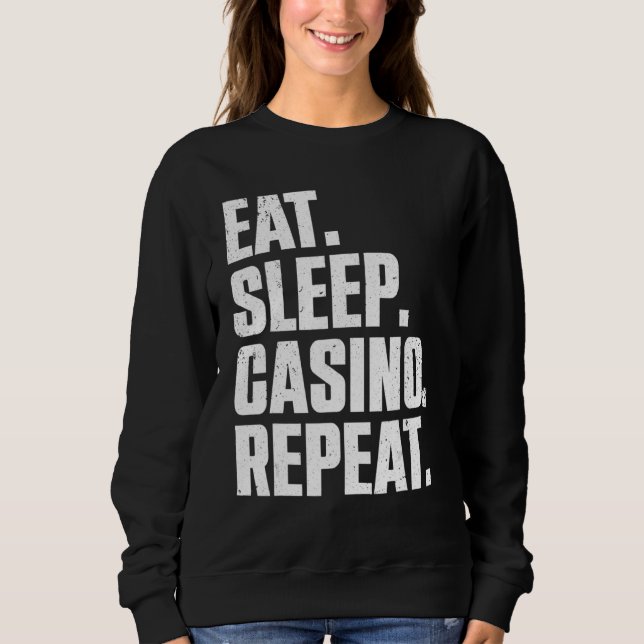 Casino   For Men Women Casino Gambler Poker Sweatshirt (Vorderseite)