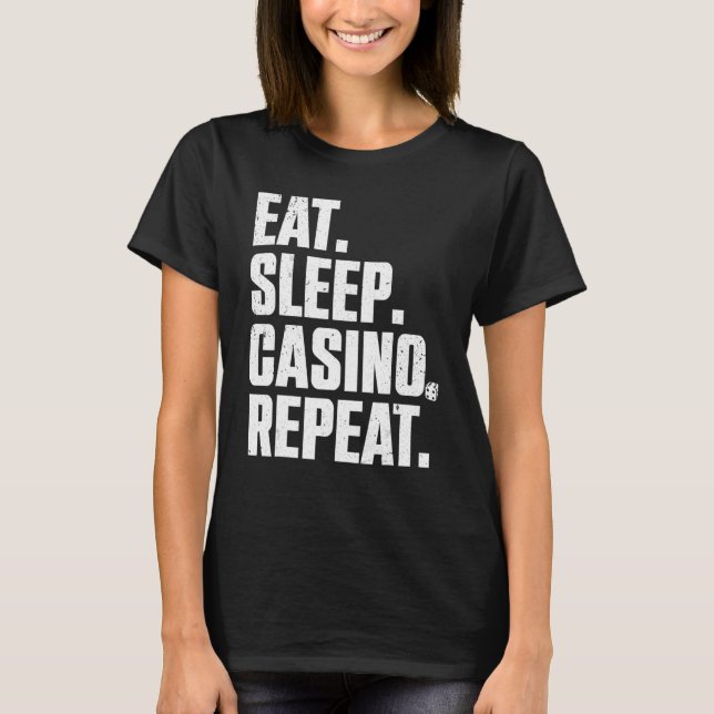 Casino   For Men Women Casino Gambler Poker T-Shirt (Vorderseite)