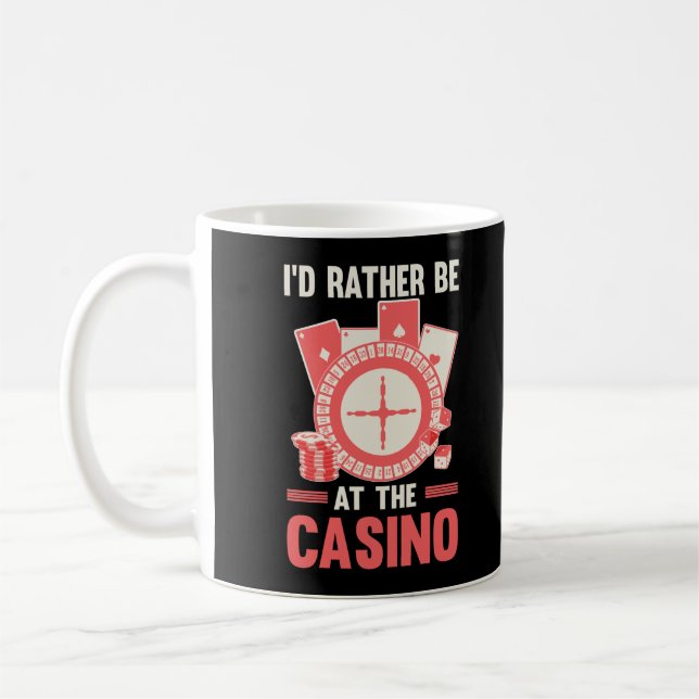Casino Gambler Funny Poker Roulette Liebhaber Kaffeetasse (Links)