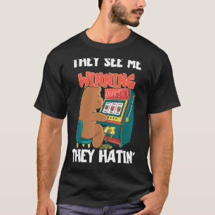 Casino Gambling Machine Gambling Hall Freie Spiele T-Shirt