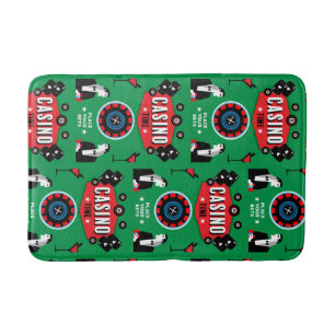 Casino Gambling Poker Roulette Badematte