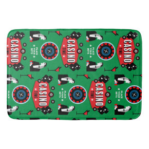 Casino Gambling Poker Roulette Badematte