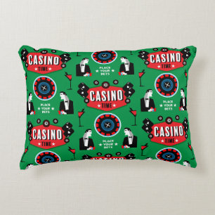 Casino Gambling Poker Roulette Dekokissen