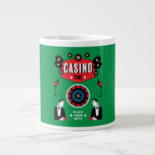 Casino Gambling Poker Roulette Jumbo-Tasse